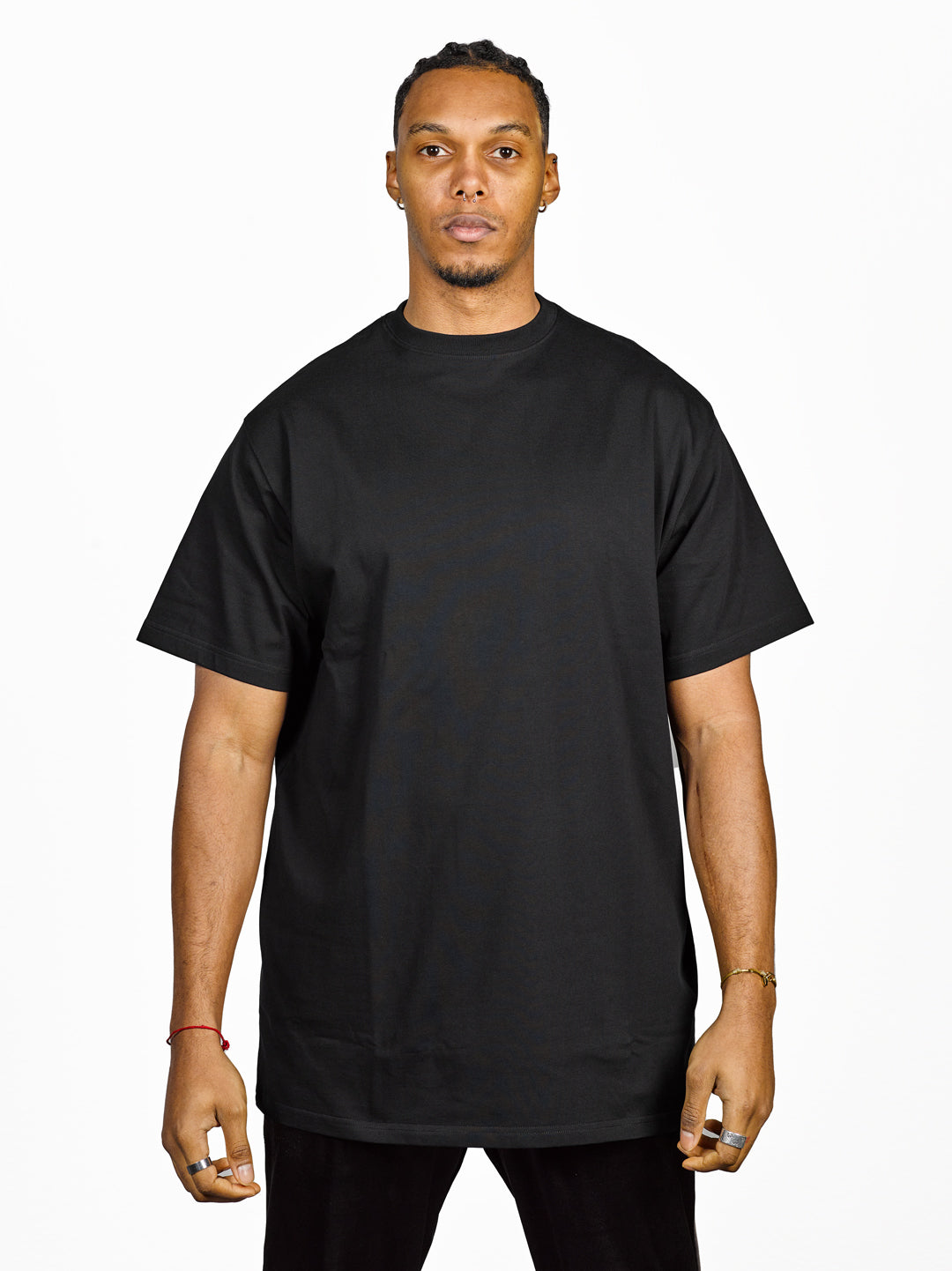 Exetees Big & Tall Comfort Round Neck T-Shirt - Black