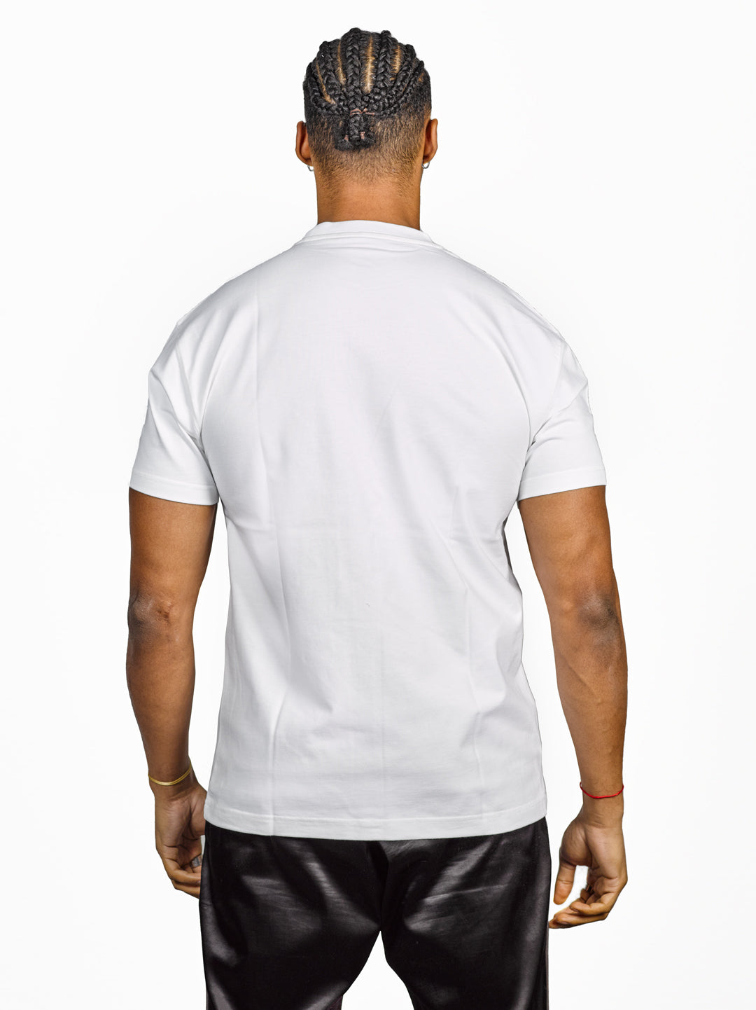 Exetees Plain Regular Round Neck T-Shirt - White